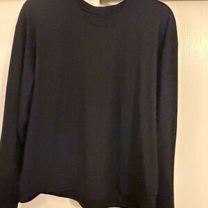 BARRYS BOOTCAMP BLACK LONG SLEEVE LOGO ON SLEEVE TOP WOMENS SZ LARGE